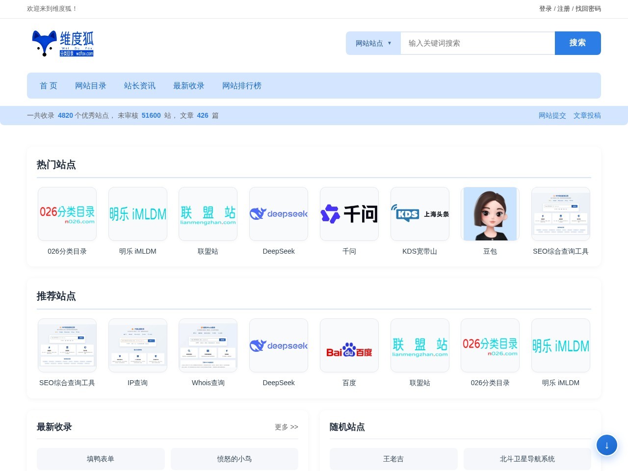 网站分类目录